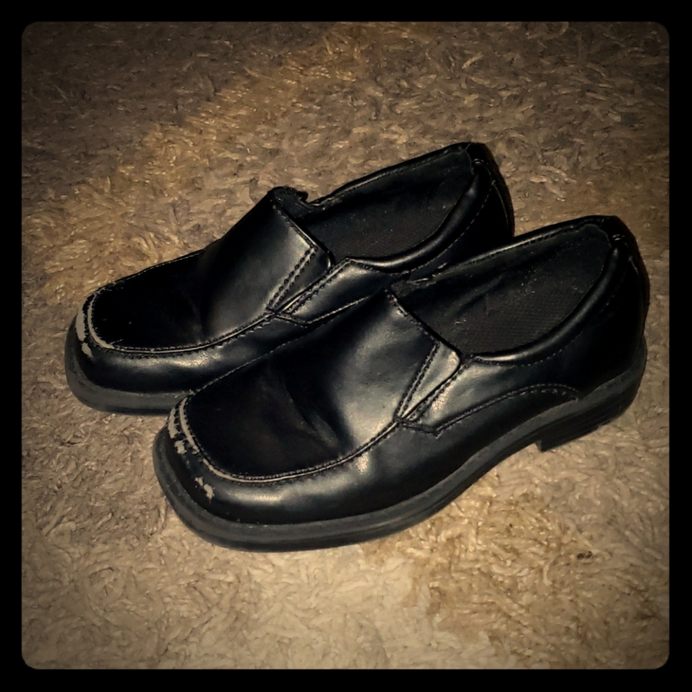 Boys black dress shoes